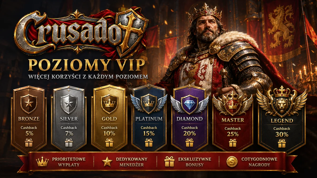 Poziomy VIP w Crusado Casino